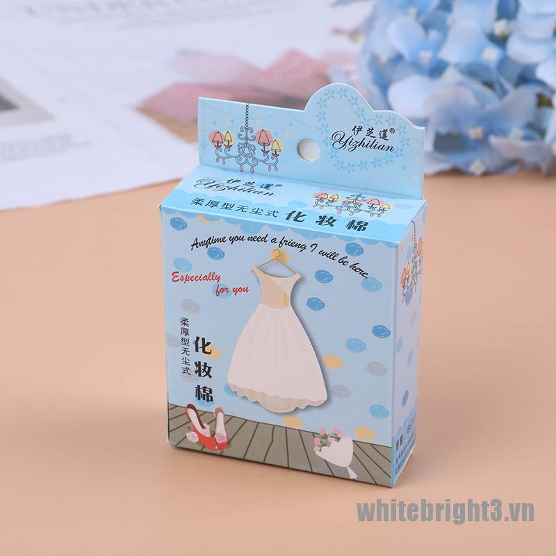 (Hàng Mới Về) Hộp 3 / 100 Dụng Cụ Trang Điểm Móng Tay Màu Trắng