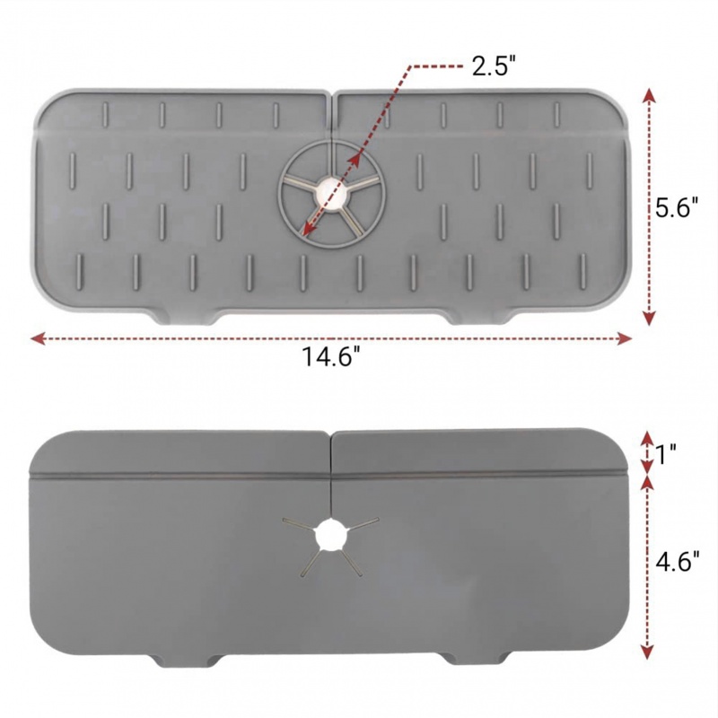 Tấm đệm silicone thấm hút tốt dùng để gắn vòi nước trong nhà bếp