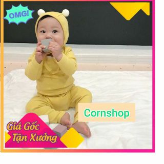 [RẺ VÔ ĐỊCH] Bộ Minky Mom cotton lạnh tai gấu bông cho bé