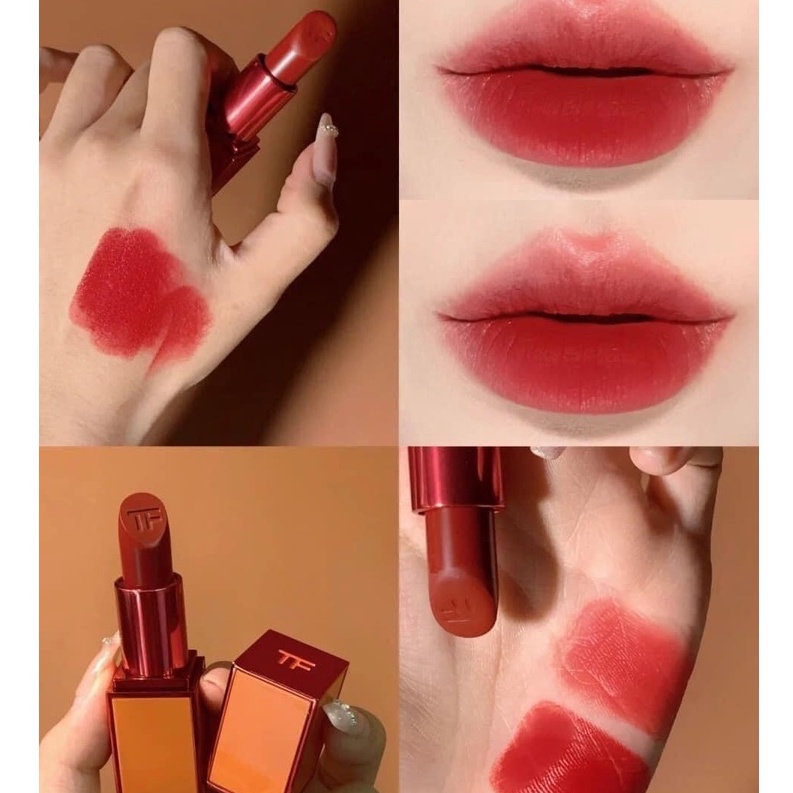 Son Tom Ford Scarlet Rouge 16 Màu Đỏ Tươi Vỏ Cam Limited
