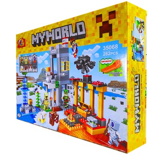 Bộ Lego Xếp Hình Ninjago Mineecraft My World 282 Chi Tiết. Lego Ninjago Lắp Ráp Đồ Chơi Cho Bé