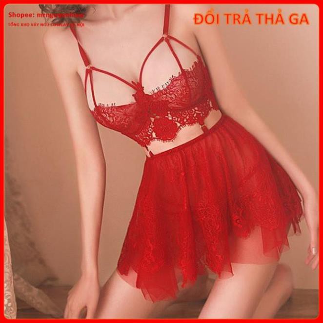 Váy ngủ 2 dây ren Quảng châu hở lưng gợi cảm cosplay sexy -  - Hà Nội  - QUIN BEE | BigBuy360 - bigbuy360.vn