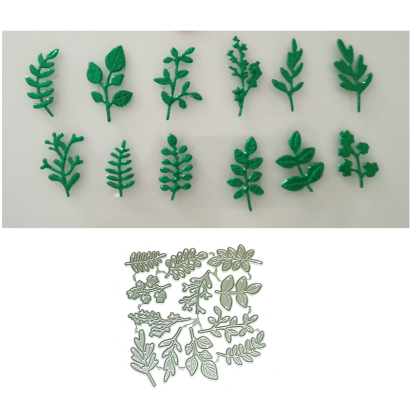 QQ Khuôn Cắt Giấy Kim Loại Hình Chiếc Lá Xinh Xắn