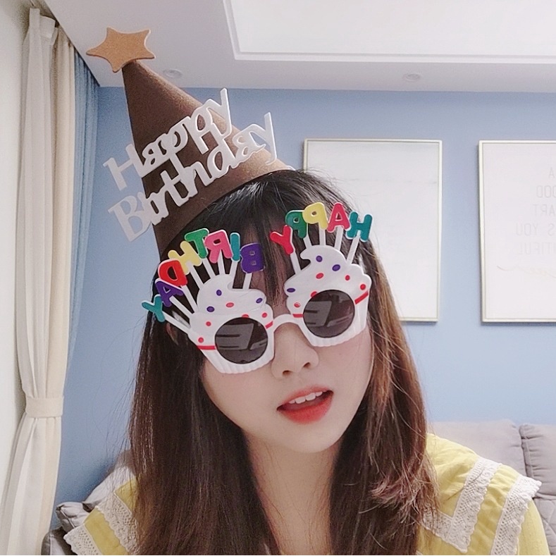 Kính mắt Happy Birthday Dễ Thương Đáng Yêu Trong Bữa Tiệc Sinh Nhật