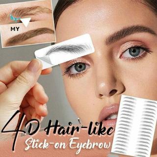 [Hàng mới về] Bộ 11 cặp sticker dán hình chân mày sắc nét với sợi lông 4D kháng nước lâu trôi cho nữ