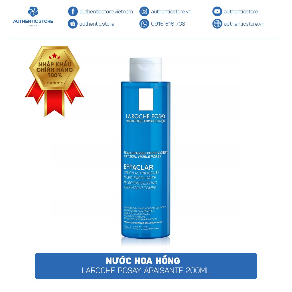 Nước hoa hồng La Roche Posay 200ml