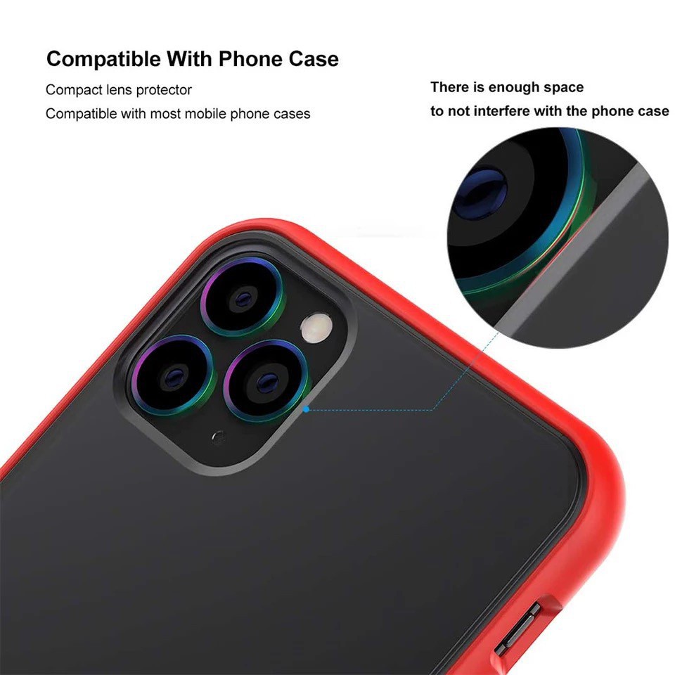 Mới!!! Miếng Dán Bảo Vệ Camera Cho iPhone 14 Pro Max 13 Pro Max 12 Pro Max 11 Pro Max