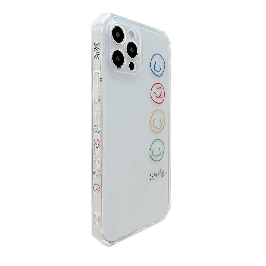 Stripe Side IPhone Smile Clear Case iPhone 12 Pro Max i11 8 plus iPhone11 iPhone12 Max mini XS Xr X iPhone 7 plus 11 7plus SE 2020 i8 ix iPhone 12 Ốp