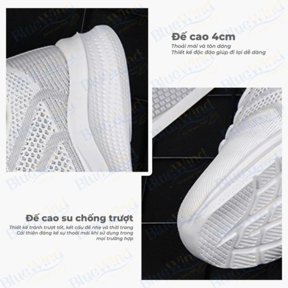 Giày Thể Thao Nữ Vải Dệt Thoáng Khí Đế Mềm Siêu Nhẹ BLUEWIND 68739 ..M.N -