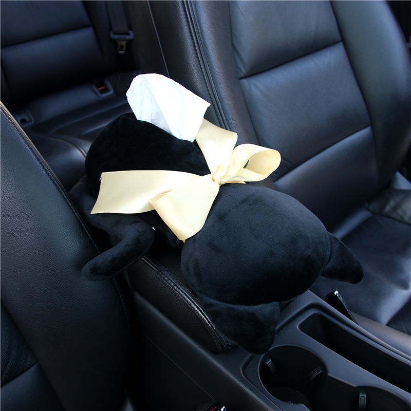 Hộp Đựng Khăn Giấy Treo Ghế Ngồi Xe Hơi Hình Mèo Hoạt Hình Sáng Tạo