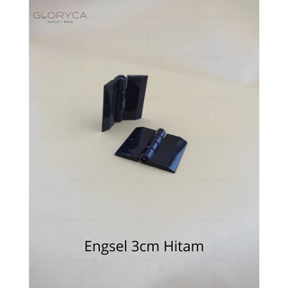 Bản Lề Acrylic Đen 3Cm