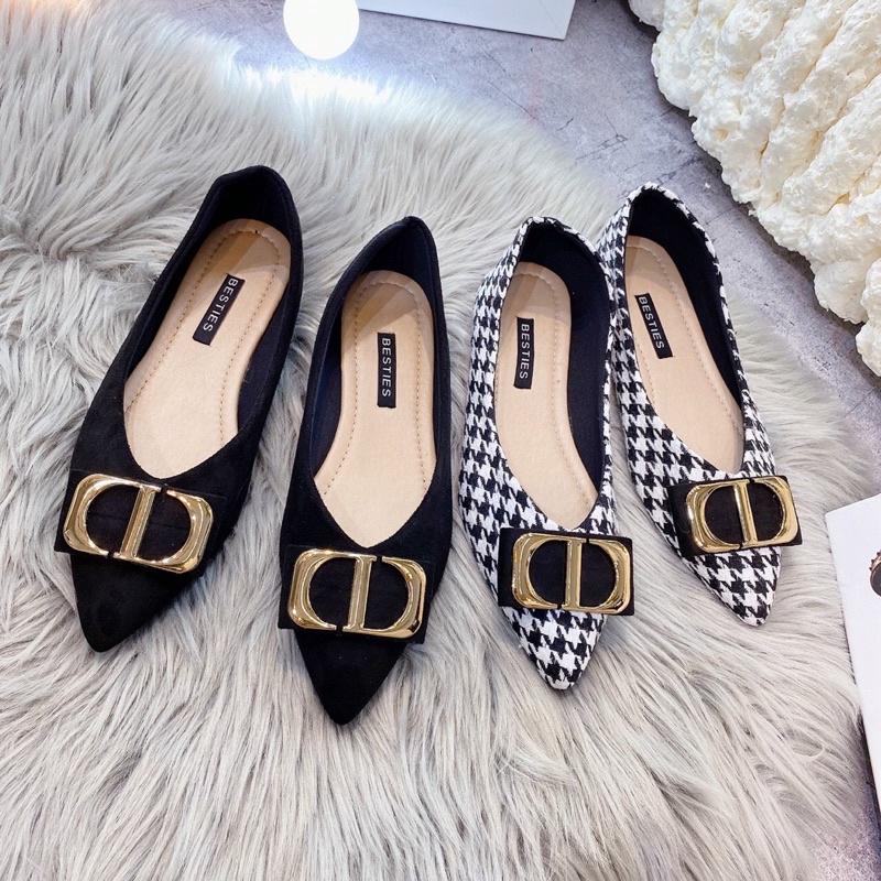 GIÀY BÚP BÊ PHỐI KHOÁ CD SIÊU HOT