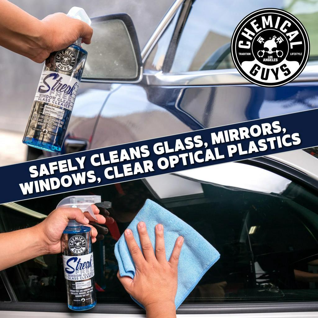Nước lau kính không để lại sọc, an toàn cho phim cách nhiệt Chemical Guys Streak Free Window Clean - 478ml.
