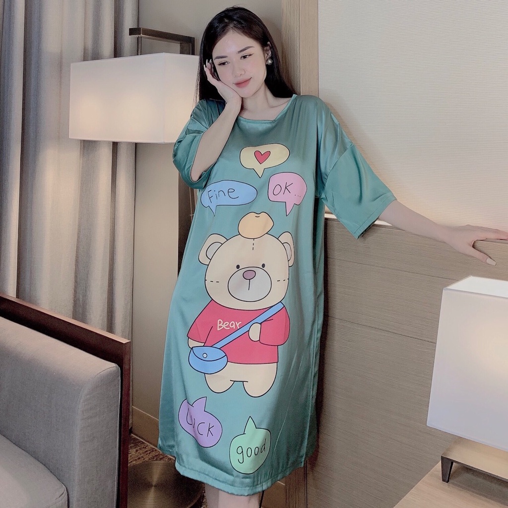 Váy Xinh Kute Chất Liệu Lụa Latin Mềm Nhẹ Mát Phom 45-60kg | BigBuy360 - bigbuy360.vn