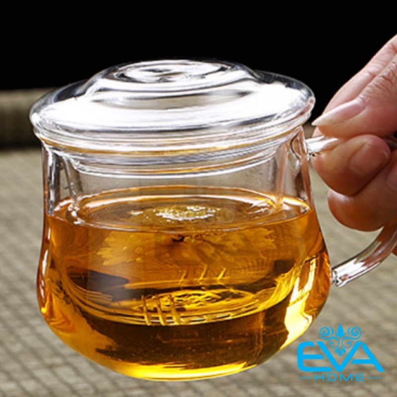 Cốc Lọc Trà / Ly Kèm Lõi Lọc Trà Thuỷ Tinh Chịu Nhiệt Lanya Cup 300 ML