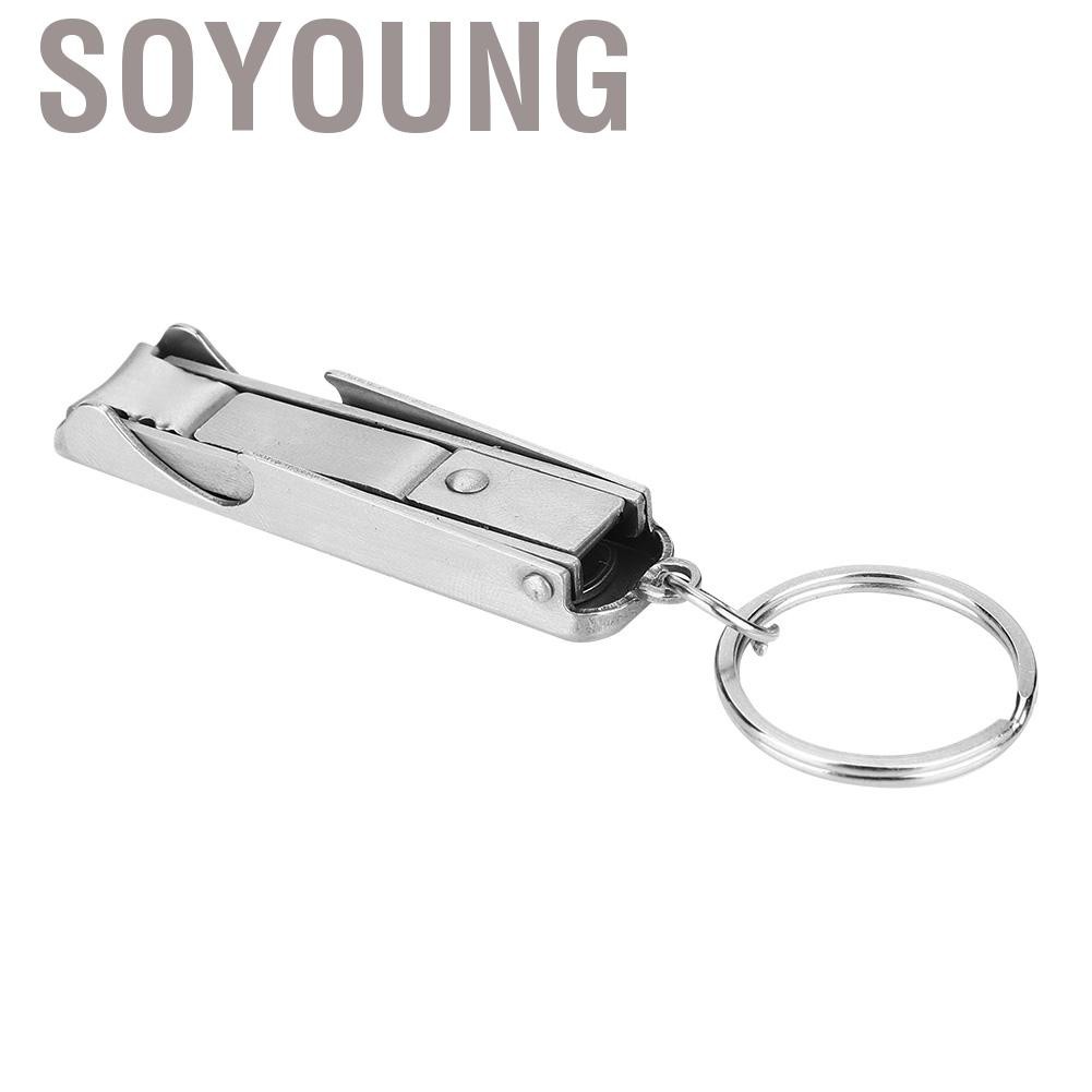 Dụng Cụ Cắt Móng Tay 2 Trong 1 Đa Năng Bằng Thép Không Gỉ