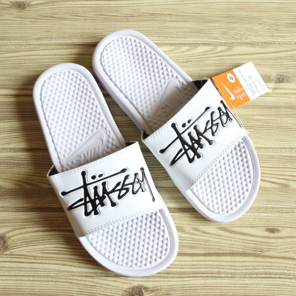 Dép Xỏ Ngón Nike Benassi X Stussy Thời Trang Cho Nam Nữ