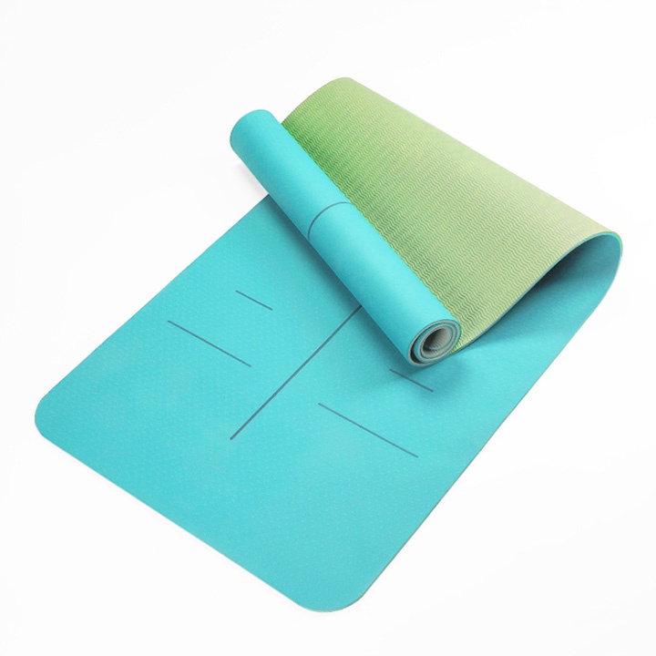 Thảm tập yoga định tuyến 2 lớp cao su non 6mm Rhino M902 TPE siêu bám, chống trượt