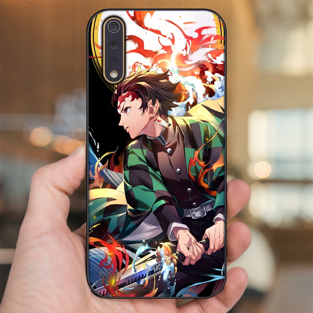 Ốp lưng Vivo S1 viền đen in hình Tanjiro Kimetsu No Yaiba