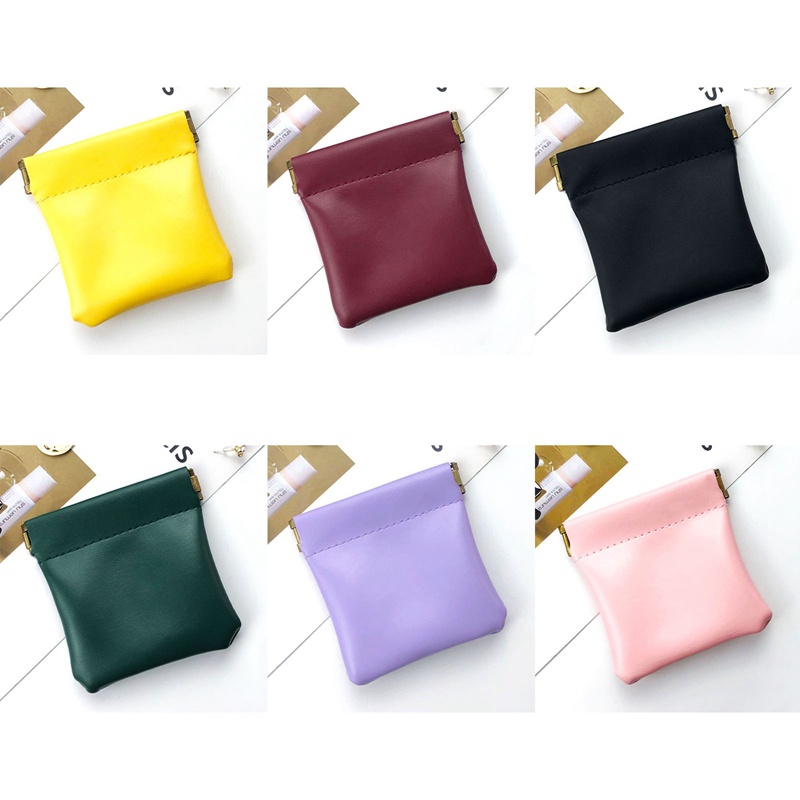 Túi Da pu Đựng Đồ Trang Điểm/Khăn Ăn/Son Môi/Mỹ Phẩm Mini Tiện Dụng
