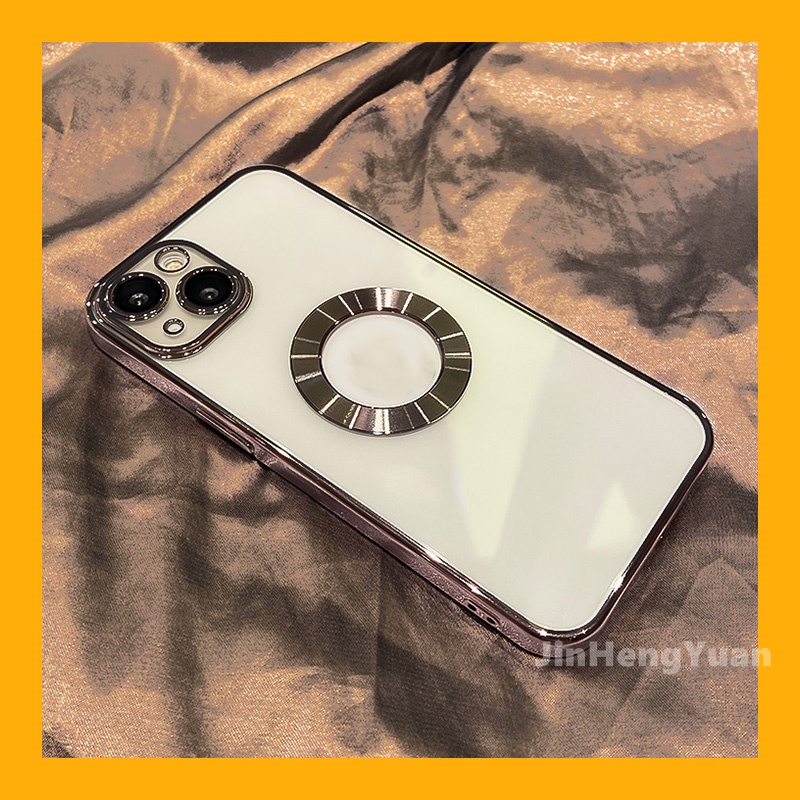 Ốp Điện Thoại Dẻo Tráng Gương Sang Trọng Kèm Miếng Dán Màn Hình Cho IPhone 14 11 12 13 Pro Max X Xs Max XR