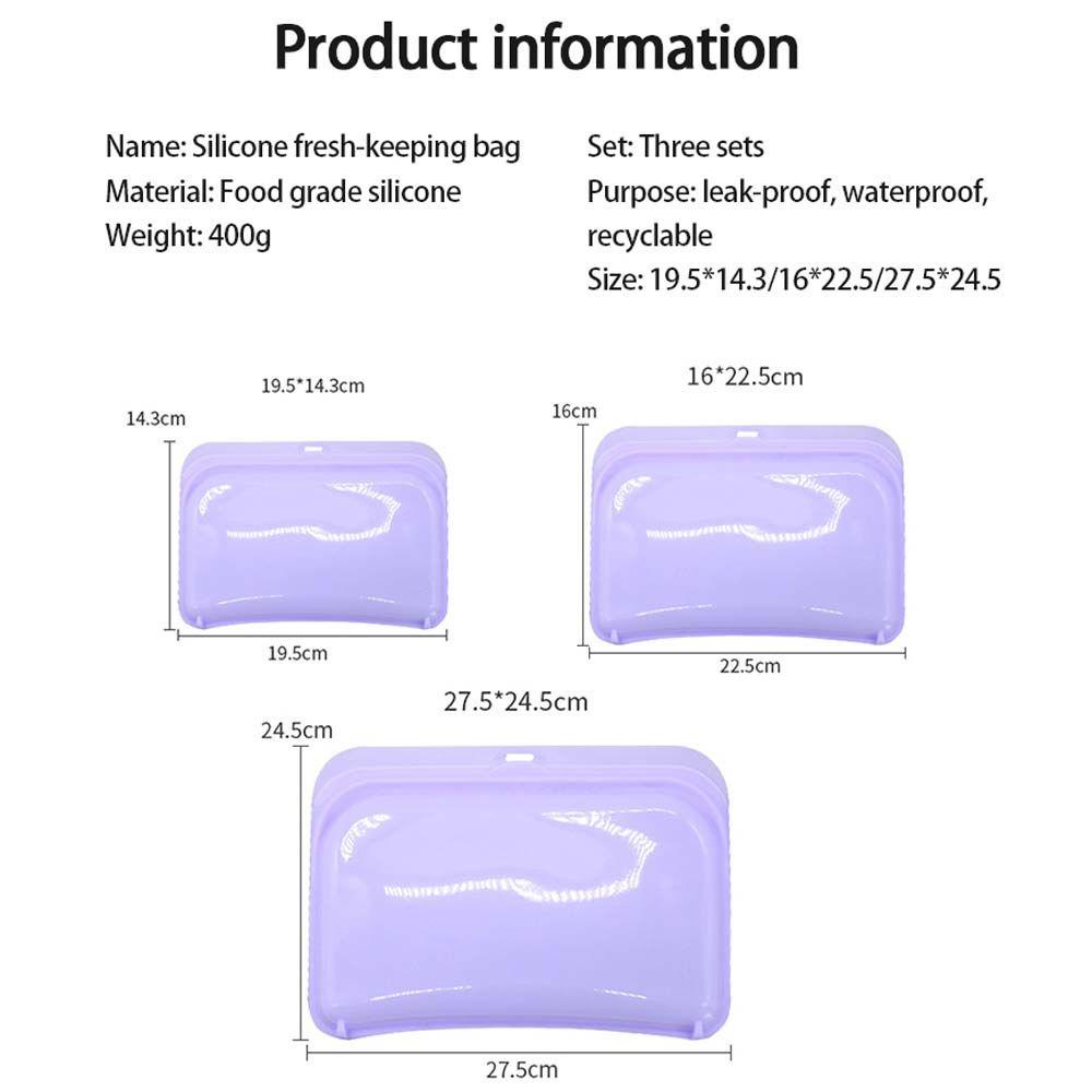 Túi Silicone Đựng Trái Cây Chống Rò Rỉ Có Thể Tái Sử Dụng