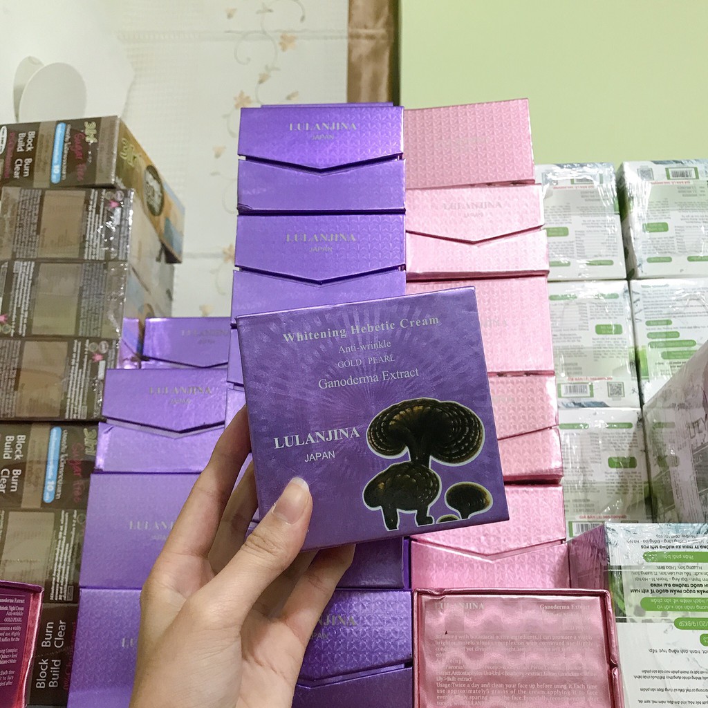 Kem LULANJINA linh chi Tím và Hồng