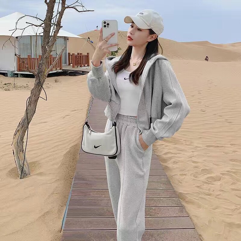 Bộ thun thu đông thể thao nữ - Thời trang thu đông quảng châu 2021