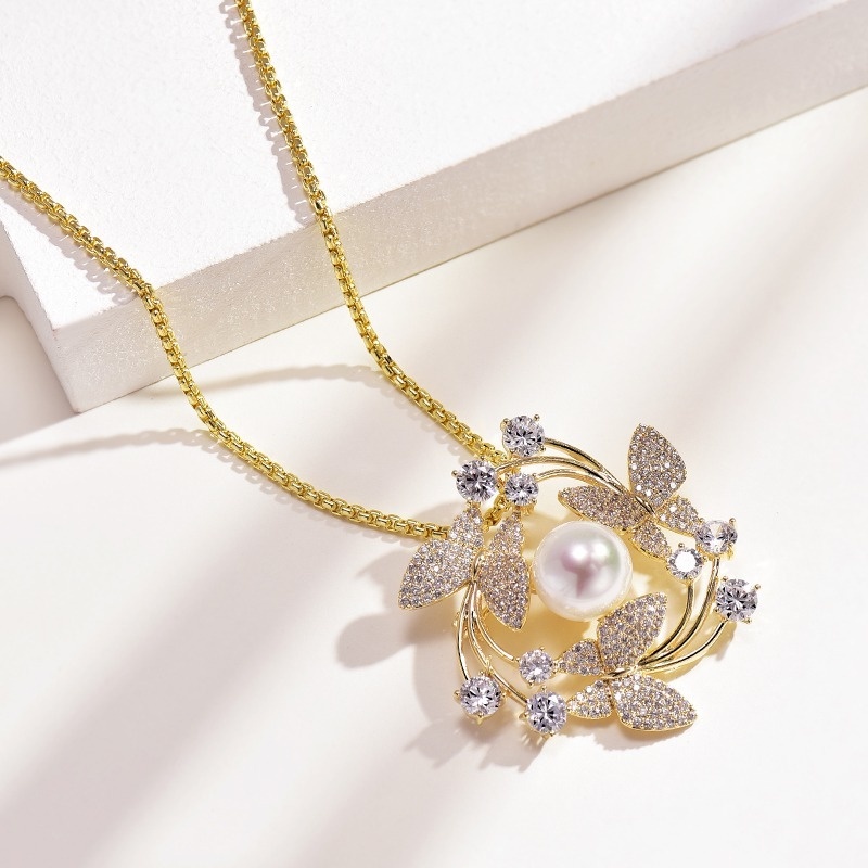 Trâm Cài Áo Hình Bướm Đính Đá Thời Trang Cho Nữ