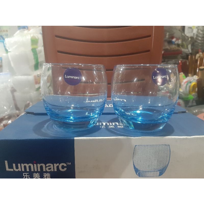 #Hàng chính hãng#  Cốc trứng dáng lùn Luminarc 3 màu trắng, xanh, tím - thủy tinh siêu nhẹ trong suốt, chịu nhiệt