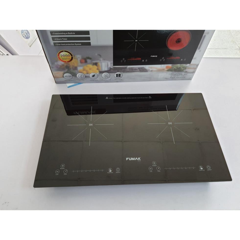 Bếp từ đôi Fumak, Bếp điện Từ Đôi Chính Hãng Nhật Bản Bảo Hành 24 Tháng, Lỗi đổi mới Trong Vòng 30 Ngày. FM-IC2000