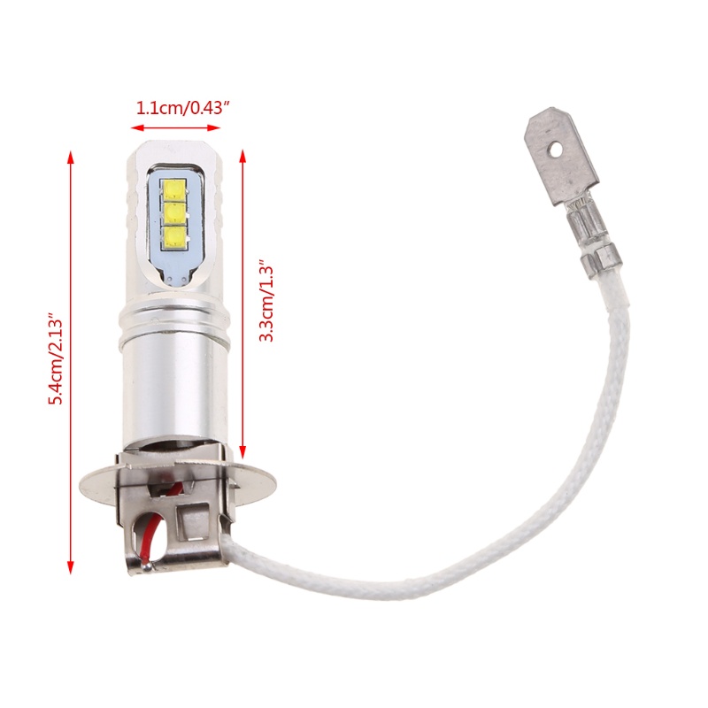 Bóng Đèn Pha H3 12V-24V 6000K 80W Thay Thế Chuyên Dụng Cho Xe Hơi