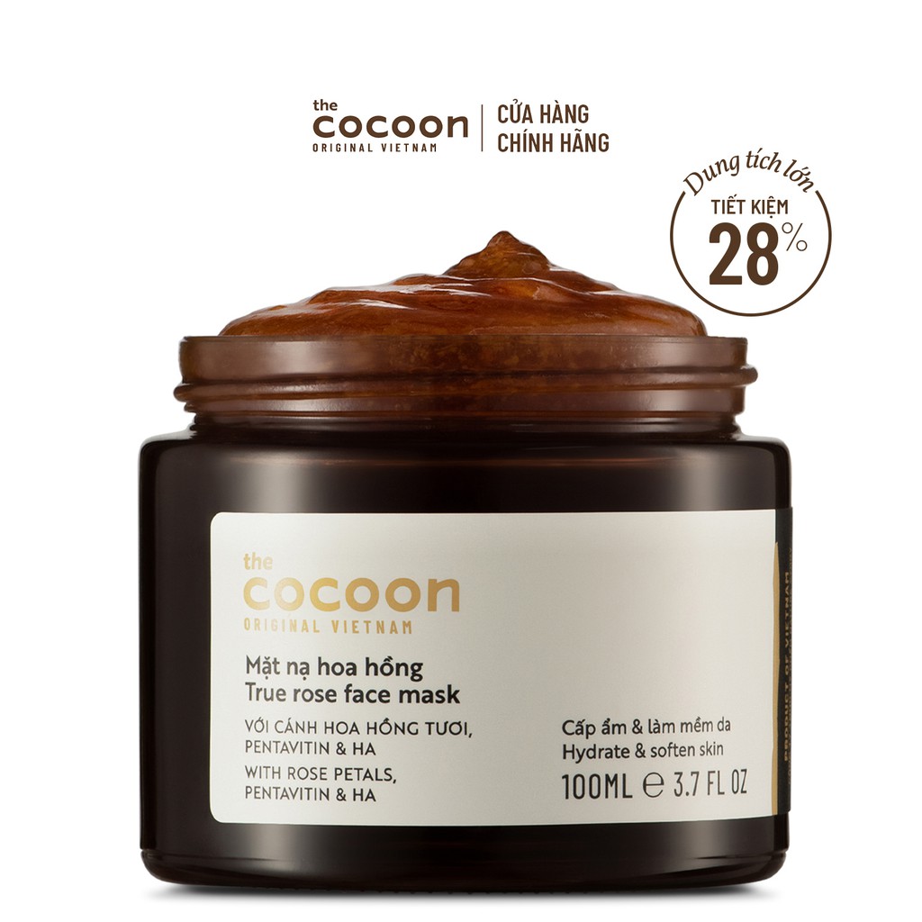 [Mã FMCGMALL -8% đơn 250K] Bigsize - Mặt nạ hoa hồng Cocoon cấp ẩm & làm mềm da 100ml