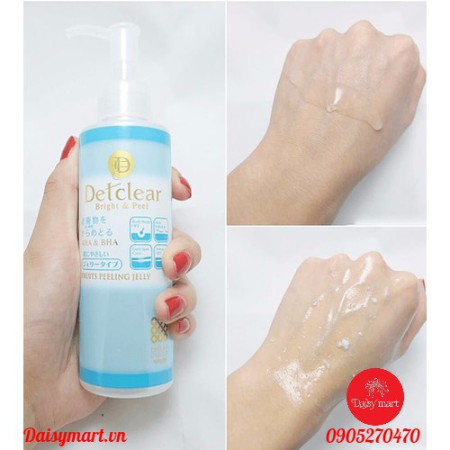 Tẩy tế bào chết Detclear Bright And Peel Nhật Bản 180ml