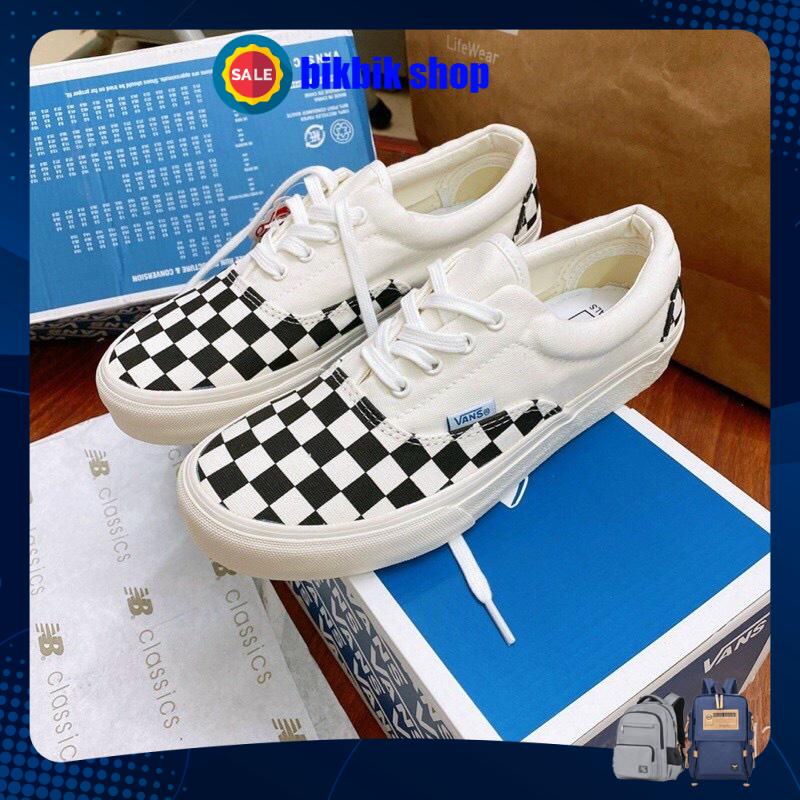 Giày Vans caro buộc dây hàng đẹp full box bill dành cho nam nữ - MixASale