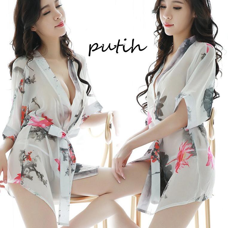 ✧Sản Phẩm Mát Mẻ✰ Đầm Ngủ Kiểu Kimono Gợi Cảm Chất Liệu Chiffon A187-2 34 ✧ | BigBuy360 - bigbuy360.vn