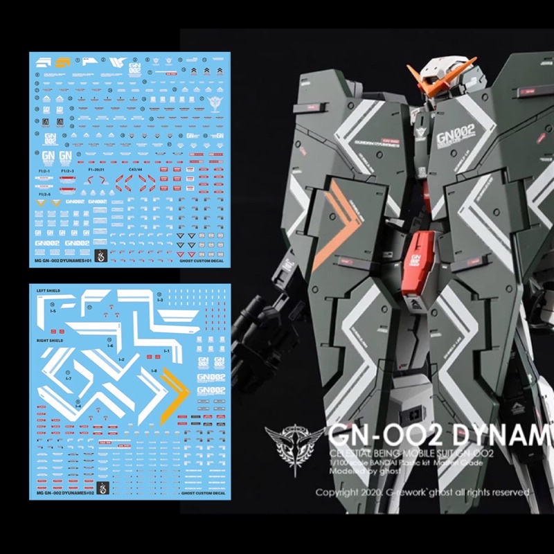 Decal nước GHOST MG 1 / 100 DYNAMES