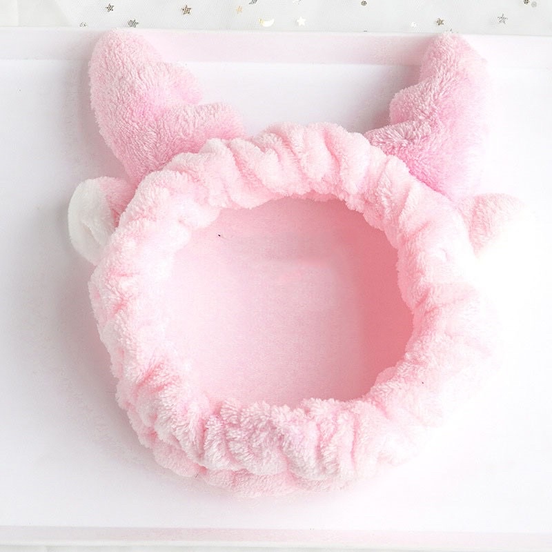Băng đô cài tóc,băng đô trang điểm ,rửa mặt sừng hươu vải Nhung thời trang xinh xắn