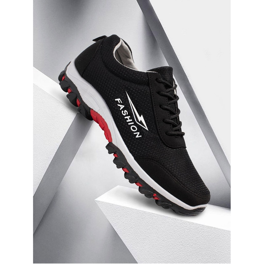 Giày thể thao Sneaker nam buộc dây, đế cao su nguyên khối cực êm, rãnh chống bắn nước - G150