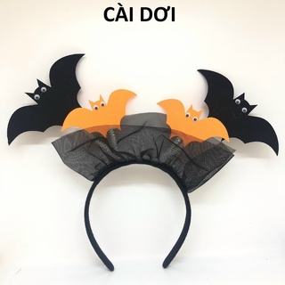Băng đô cài tóc con dơi - Băng đô cài tóc hóa trang Halloween - Cài dơi