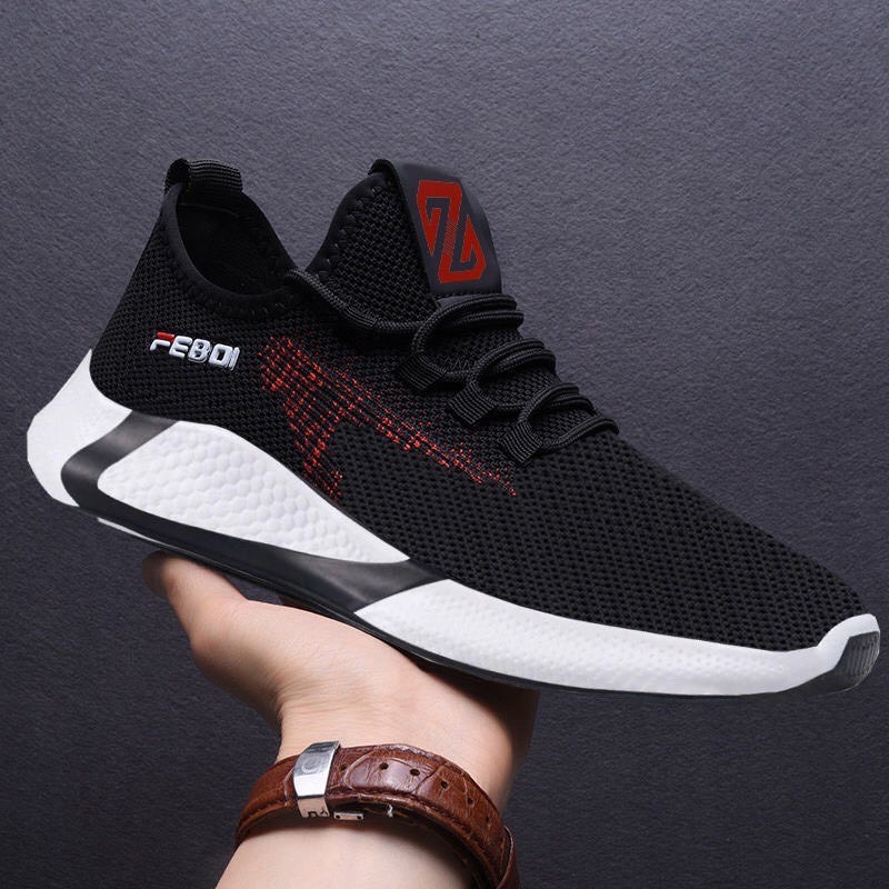 GIÀY NAM THỂ THAO FEBNDJ , GIÀY SNEAKER VẢI THOÁNG KHÍ - 2021