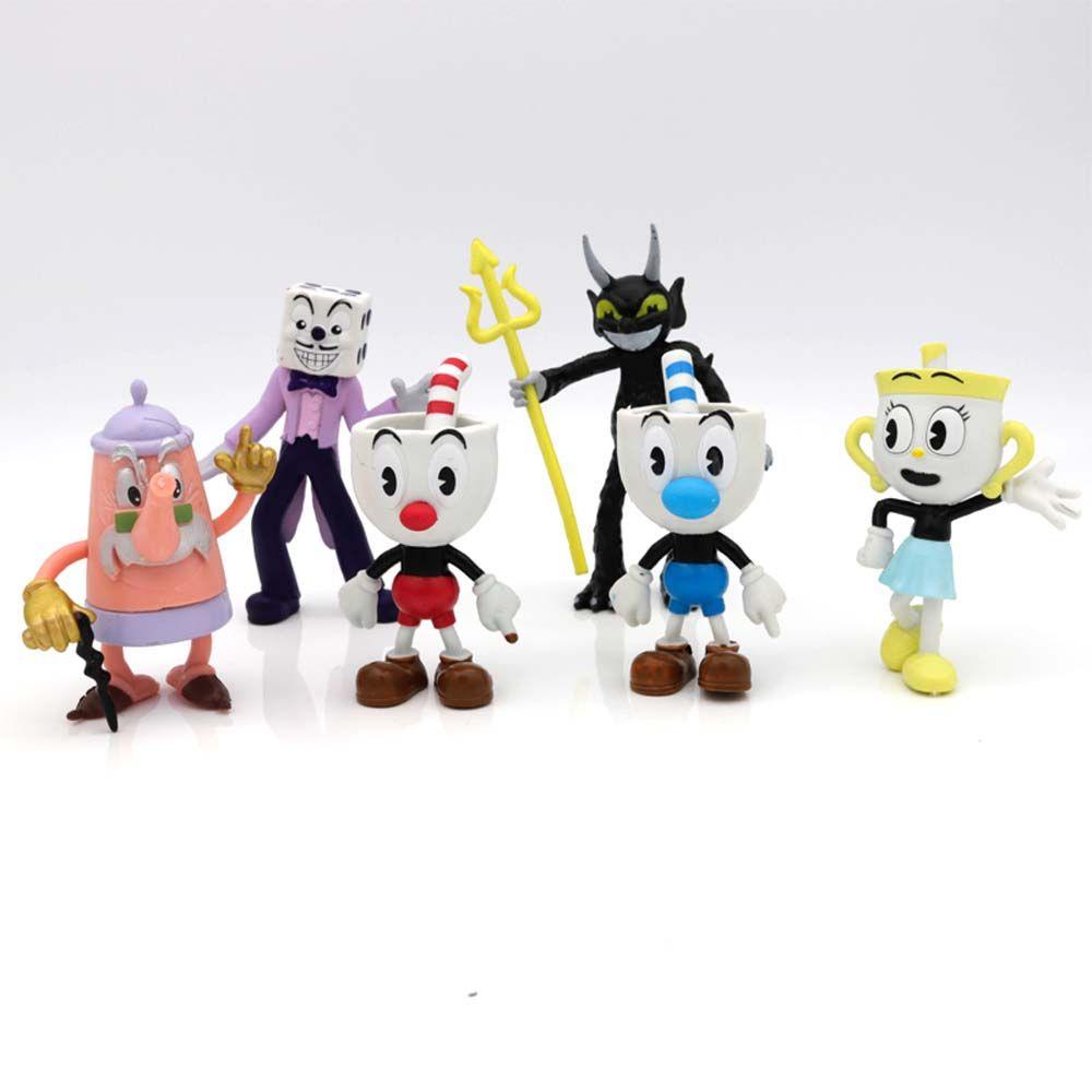 Lloyd Mô Hình Mugman Hoạt Hình Cuphead Bằng PVC Trang Trí Xe Hơi
