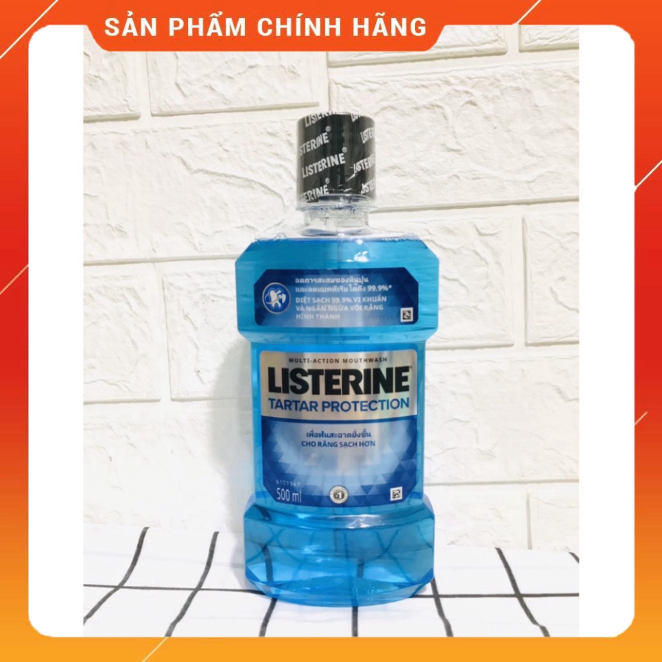 (250ML, 500ML-750ML) Nước súc miệng ngăn ngừa mảng bám Listerine Tartar Protection