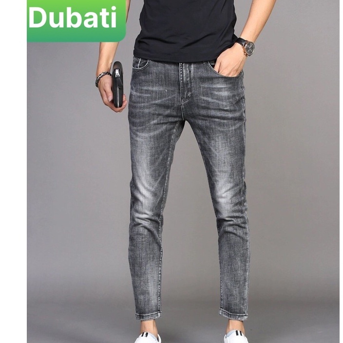 QUẦN BAGGY JEAN CHẤT BÒ XÁM TRƠN CHẤT VẢI MỊN, THOÁNG MÁT CAO CẤP- DB 456- DUBATI FASHION