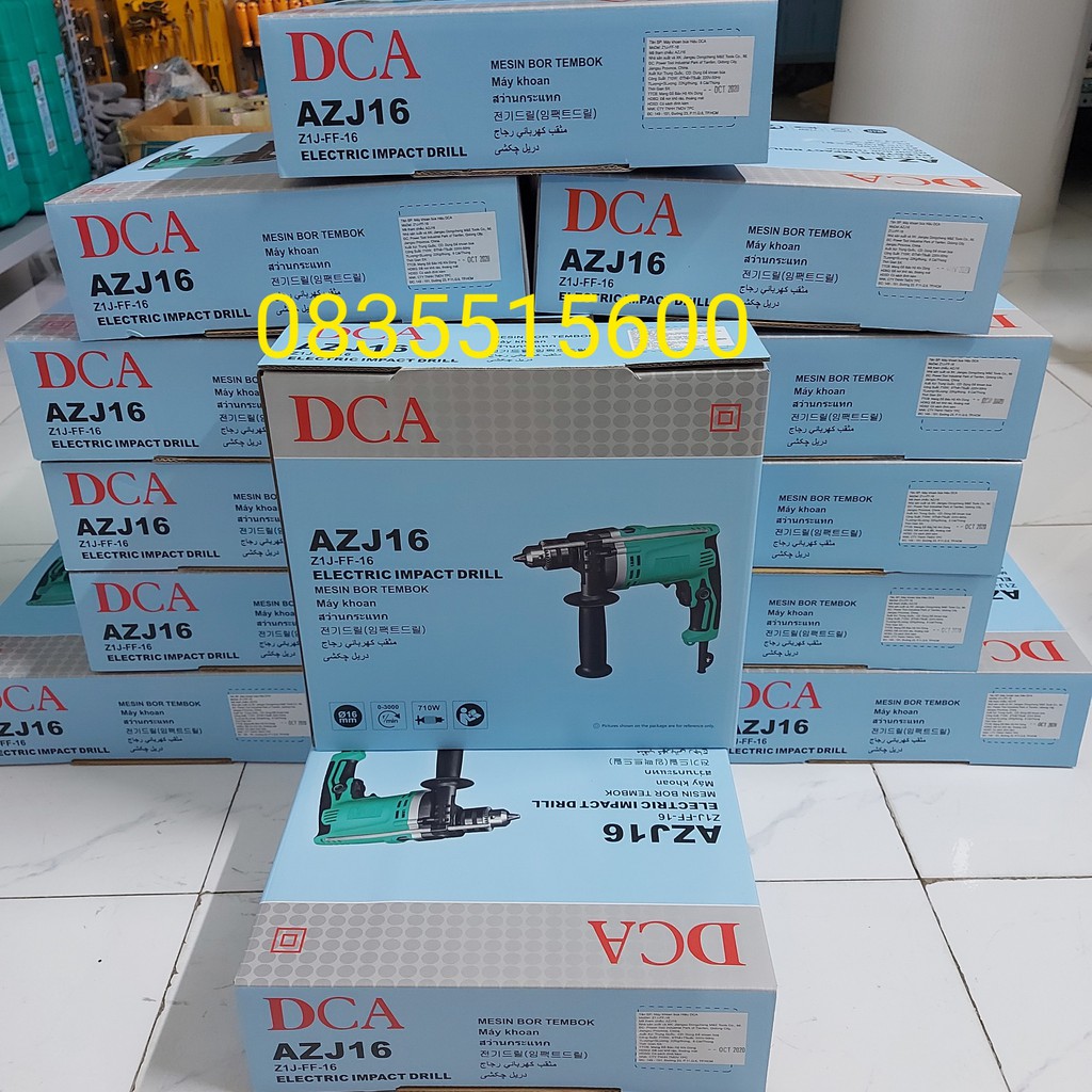 MÁY KHOAN BÚA 710W DCA AZJ16 [CHÍNH HÃNG] MÁY KHOAN TƯỜNG DCA [RẺ] MÁY KHOAN BÊ TÔNG CẦM TAY TOTAL INGCO