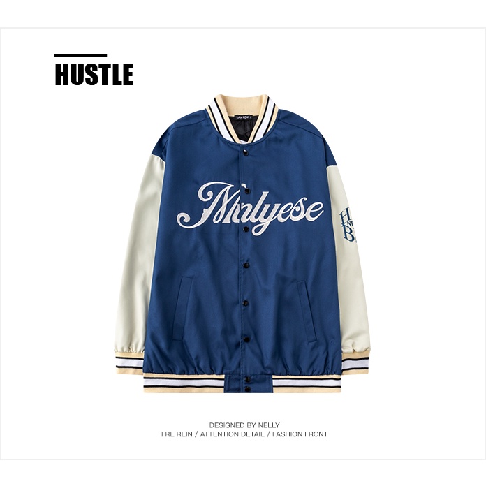 Áo khoác Bomber Nelly- Minlyese , Áo khoác bóng chày Varsity