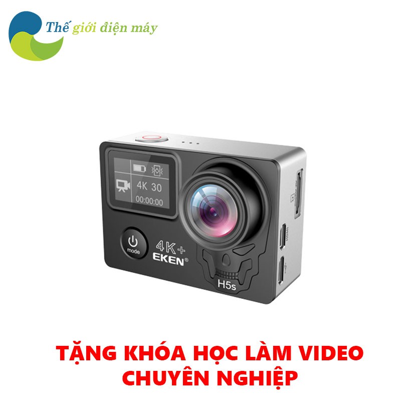 [Giá hủy diệt] CAMERA EKEN H5S PLUS CHÍNH HÃNG 12MP 2-INCH TOUCH SCREEN 4K CHỐNG RUNG (EIS) WIFI