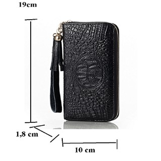Ví nữ da thật vân cá sấu 204405 [SKM]