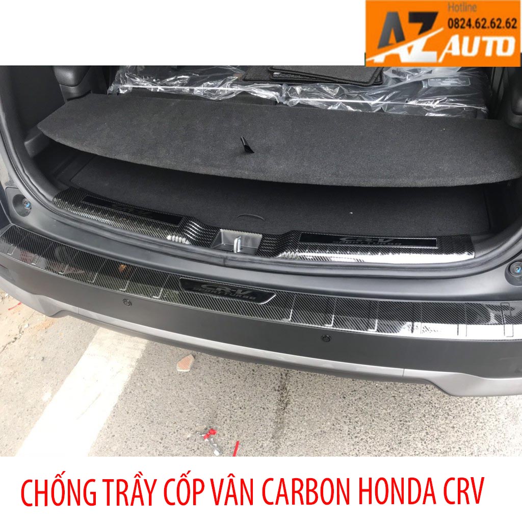 CHỐNG TRẦY CỐP HONDA CRV 2018-2022 - CHẤT LIỆU VÂN CARBON CAO CẤP