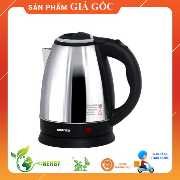 BÌNH ĐUN SIÊU TỐC 1.8L ASANZO SK-1800 (INOX) HÀNG CHÍNH HÃNG